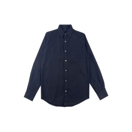 Customized solid blue men's shirt Designed with white buttons and blue shirt Designed with two pockets on the chest Shirt store R433 Customized solid blue men's shirt Designed with white buttons and blue shirt Designed with two pockets on the chest Shirt store R433